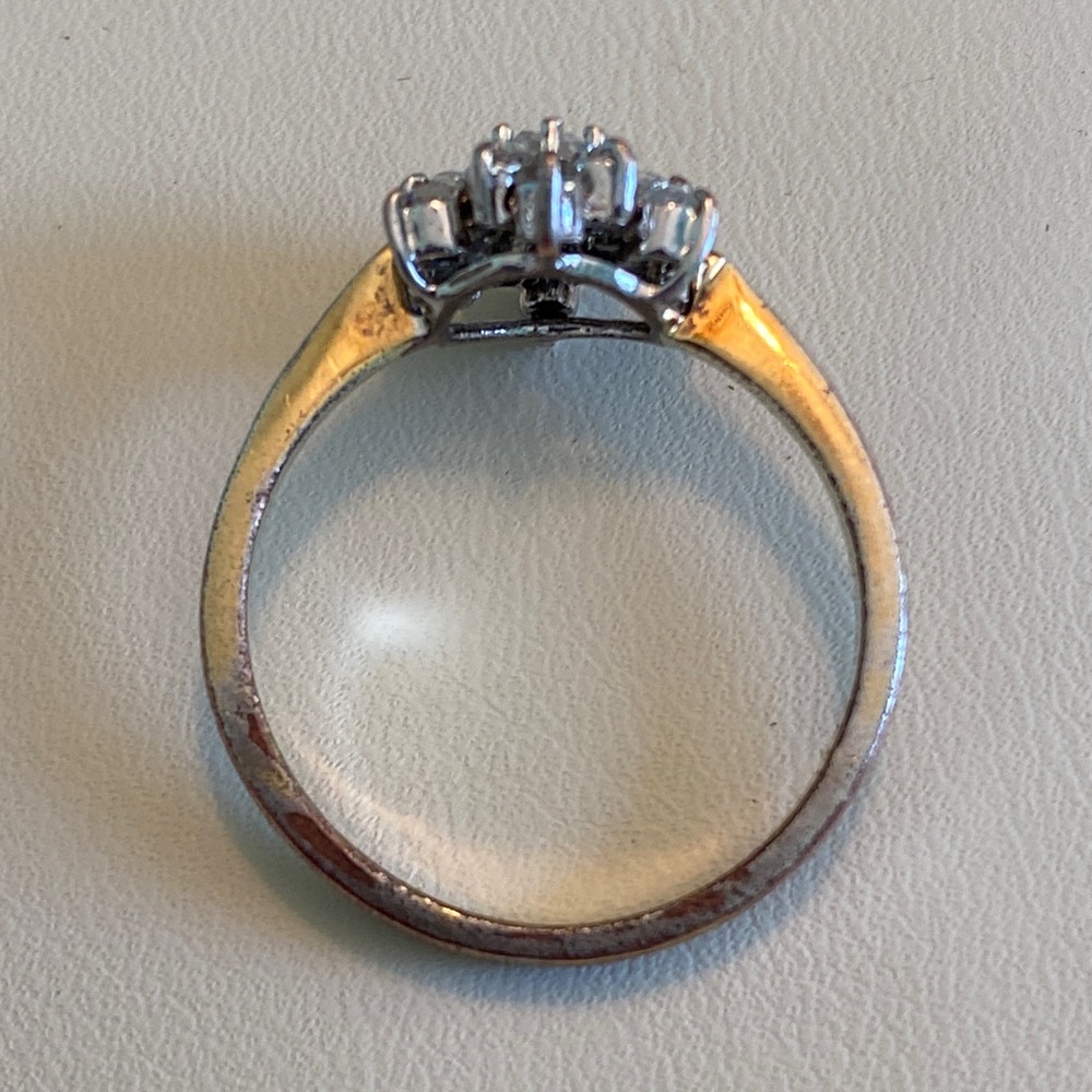 Signed Vintage Butler Cluster Flower Ring (9) - Picture 4 of 7